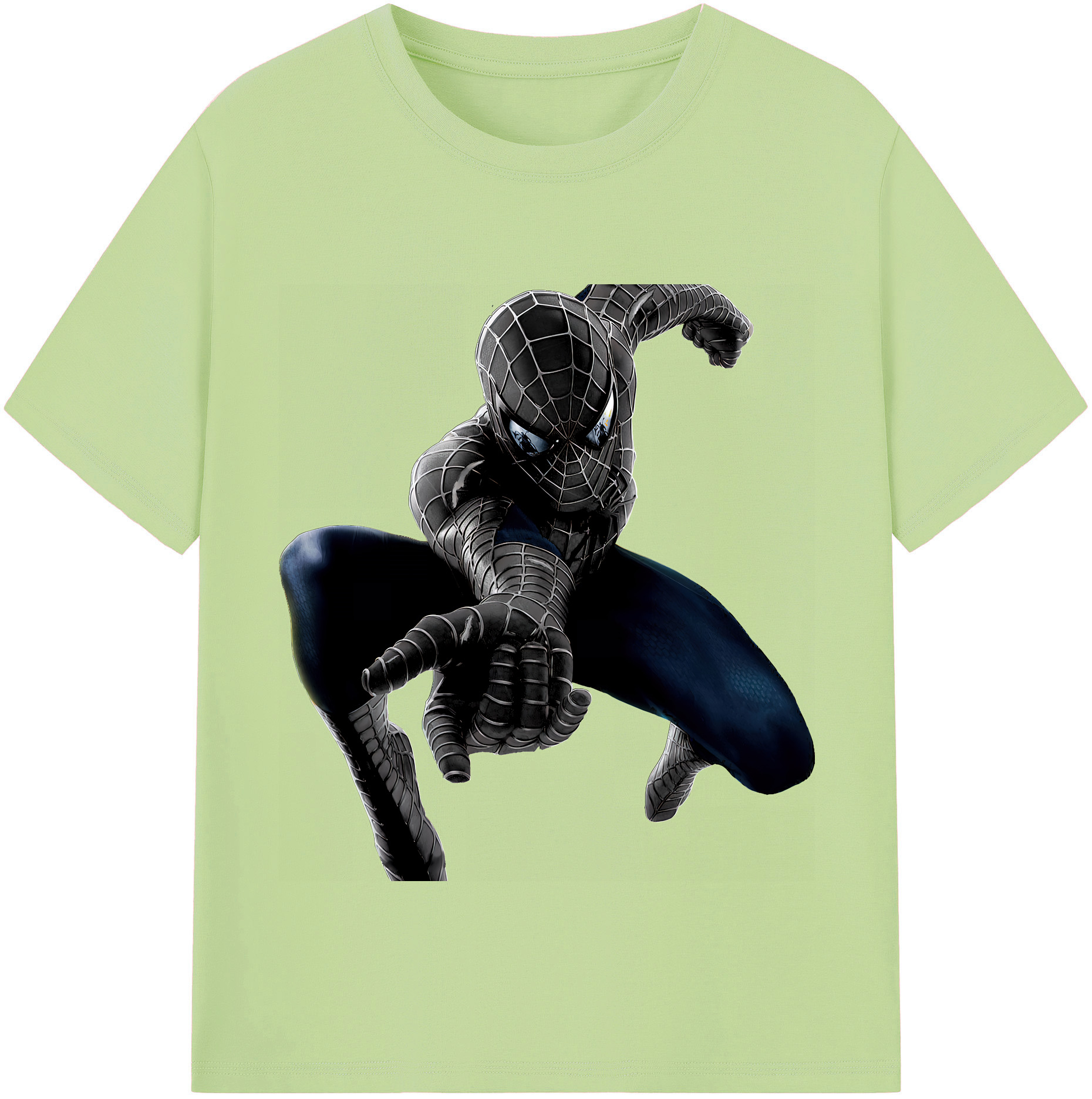 （画像用） Spider Man スパイダーマン 綿100％半袖Tシャツ（フロントプリント）